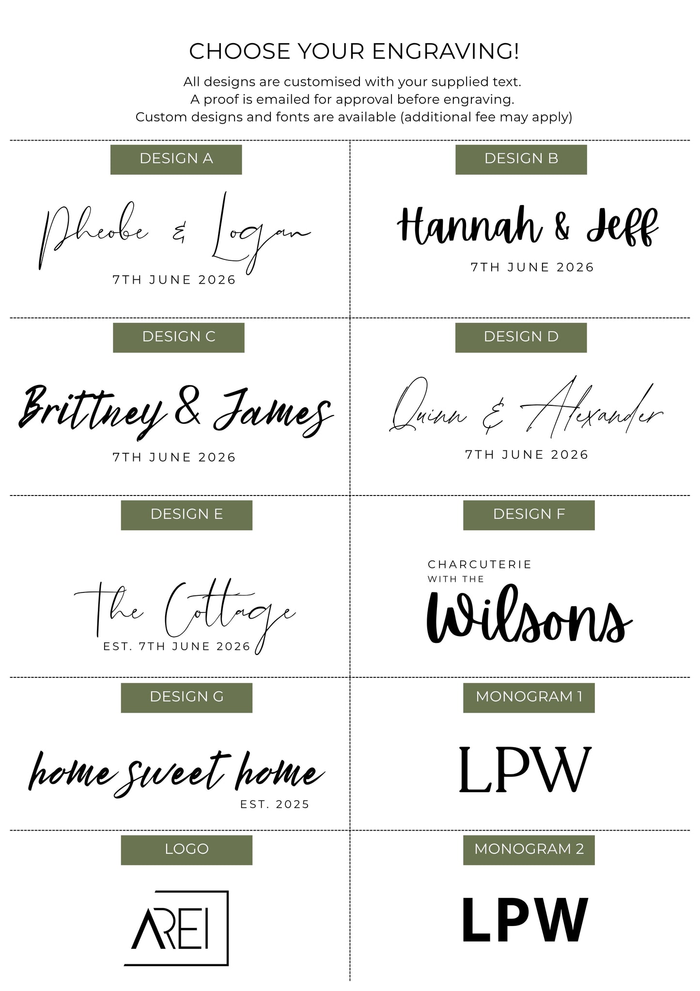 Personalised Cutting Board